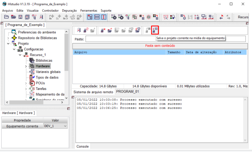Salva o projeto corrente na mídia do equipamento.PNG